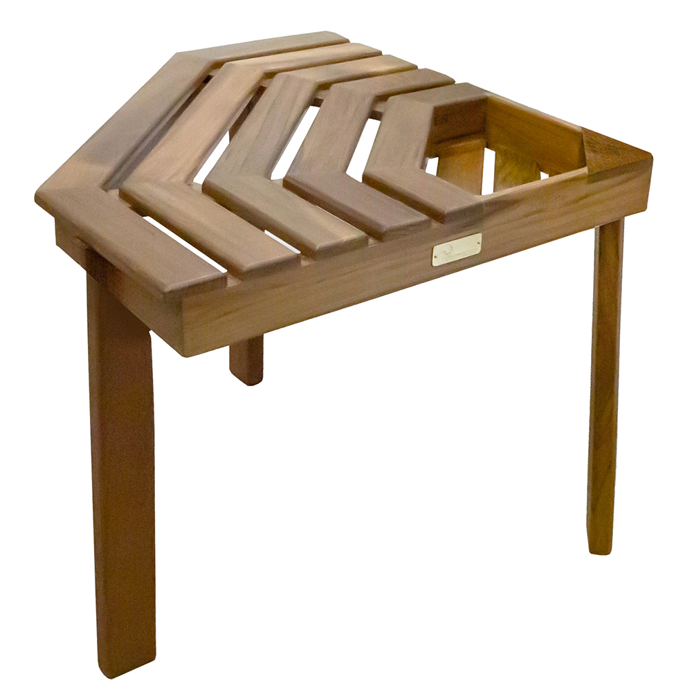 WHITECAP TEAK SHOWER / CORNER STOOL - Image 3