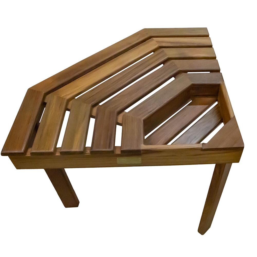 WHITECAP TEAK SHOWER / CORNER STOOL - Image 4