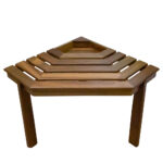 WHITECAP TEAK SHOWER / CORNER STOOL