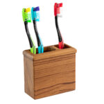 WHITECAP TEAK TOOTHBRUSH HOLDER SQUARE (OILED)