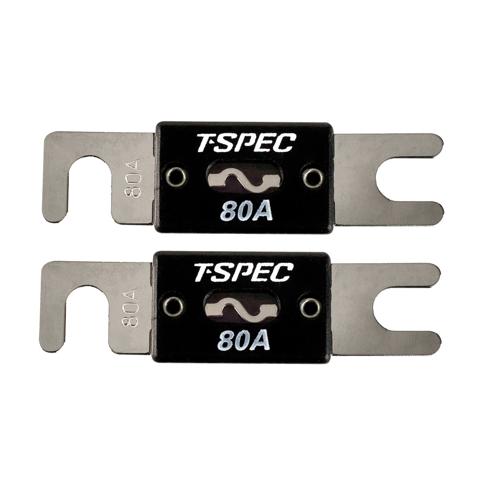 T-SPEC V8 SERIES ANL FUSE 80 AMP - 2 PACK