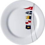MARINE BUSINESS REGATA FLAT PLATE ROUND 10" SET OF 6