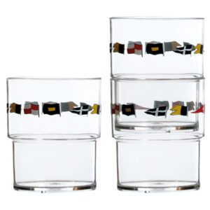 MARINE BUSINESS REGATA STACKABLE GLASS SET OF 12