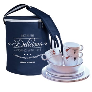 MARINE BUSINESS REGATA 24 PIECE TABLEWARE SET & BASKET