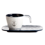 MARINE BUSINESS SAILOR SOUL ESPRESSO CUP & PLATE SET OF 6