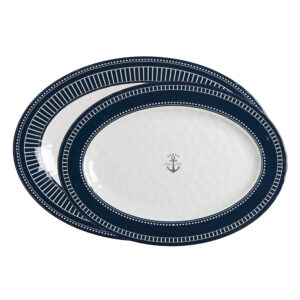MARINE BUSINESS SAILOR SOUL OVAL SERVING PLATTERS SET OF 2