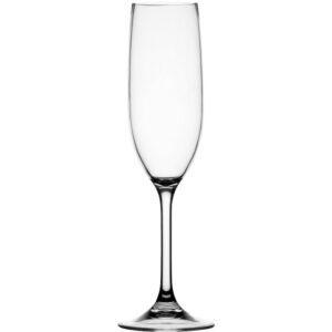 MARINE BUSINESS CLEAR NON-SLIP CHAMPAGNE GLASS SET OF 6
