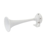 MARINCO 12V WHITE EPOXY COATED SINGLE TRUMPET MINI AIR HORN