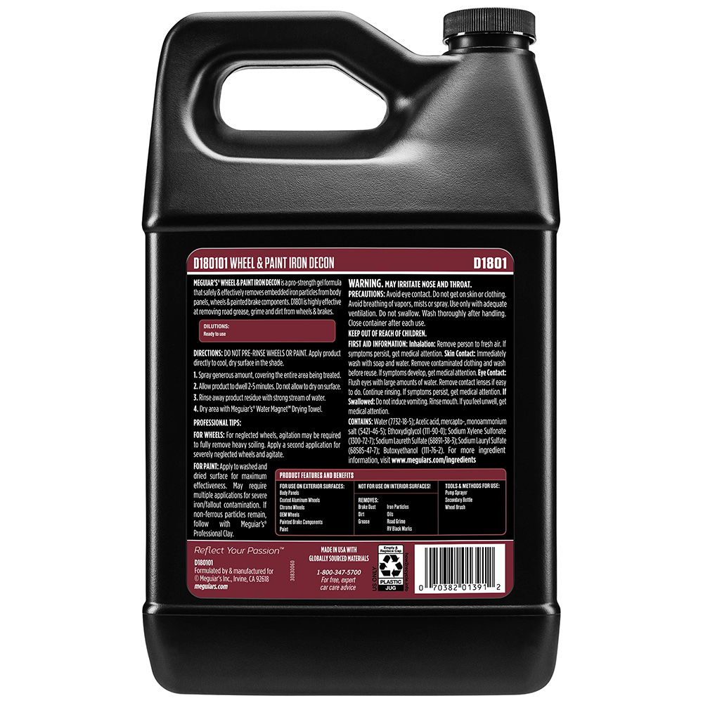 MEGUIAR'S WHEEL & PAINT IRON DECON 1 GALLON - Image 2
