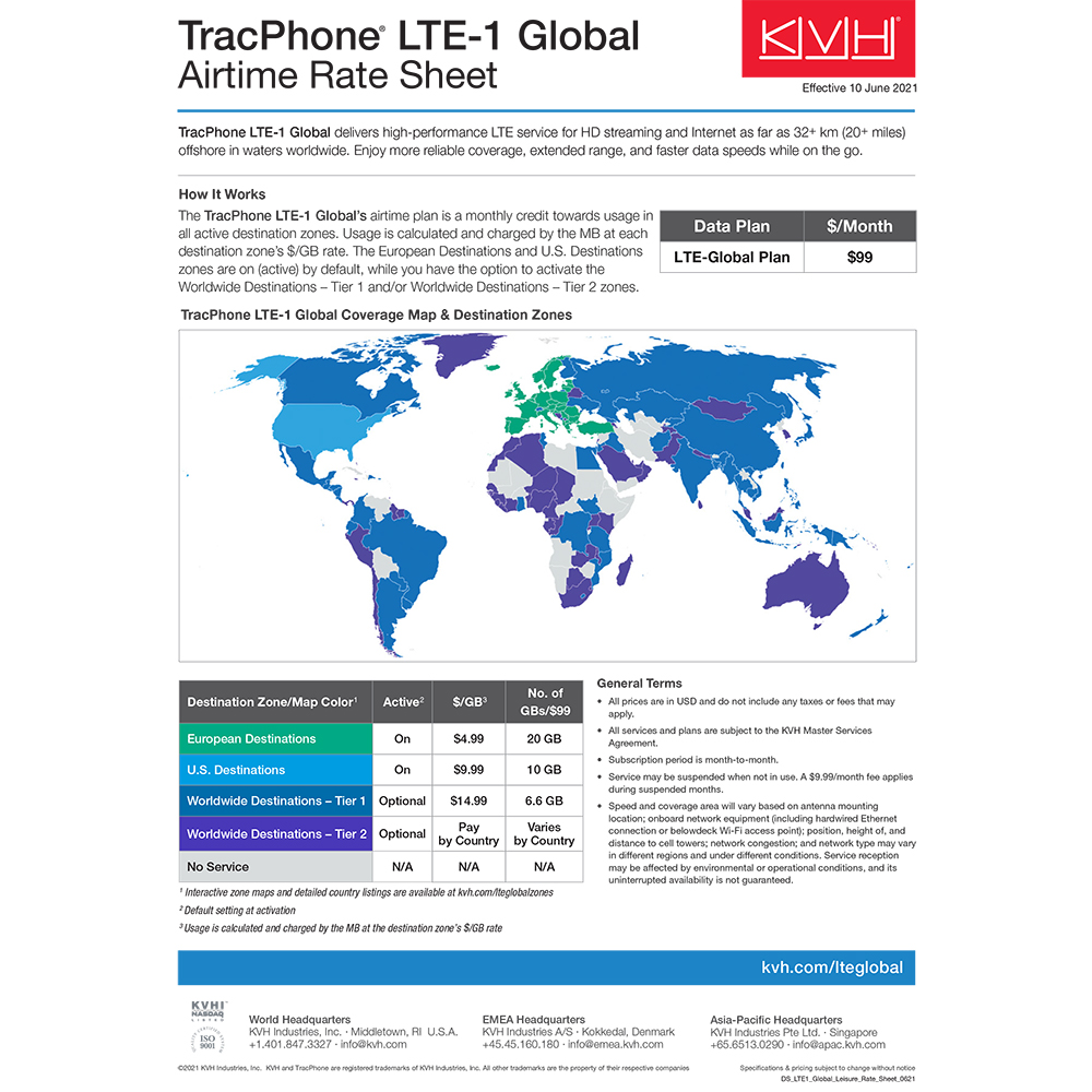 KVH TRACPHONE LTE-1 GLOBAL - Image 2
