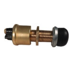 RARITAN HEAVY DUTY PUSH BUTTON SWITCH - BRASS