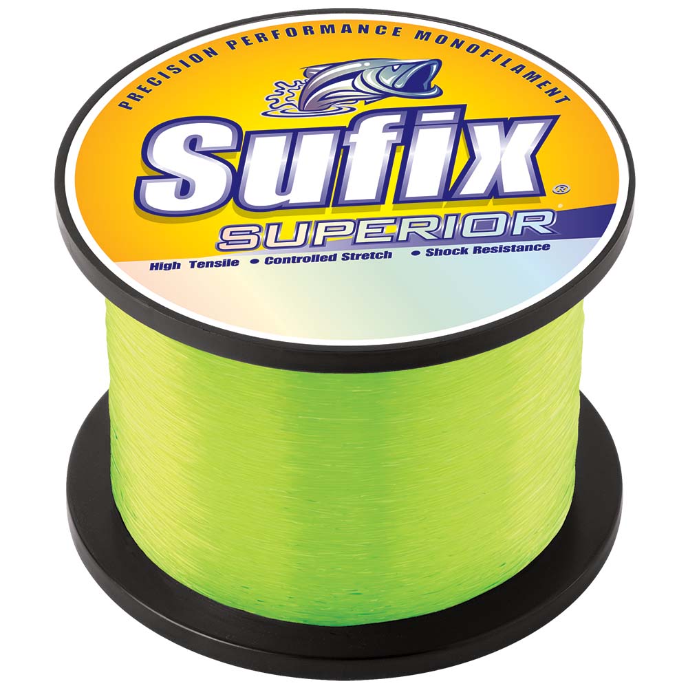 SUFIX SUPERIOR 50LB 2405YDS HI-VIS YELLOW MONOFILAMENT