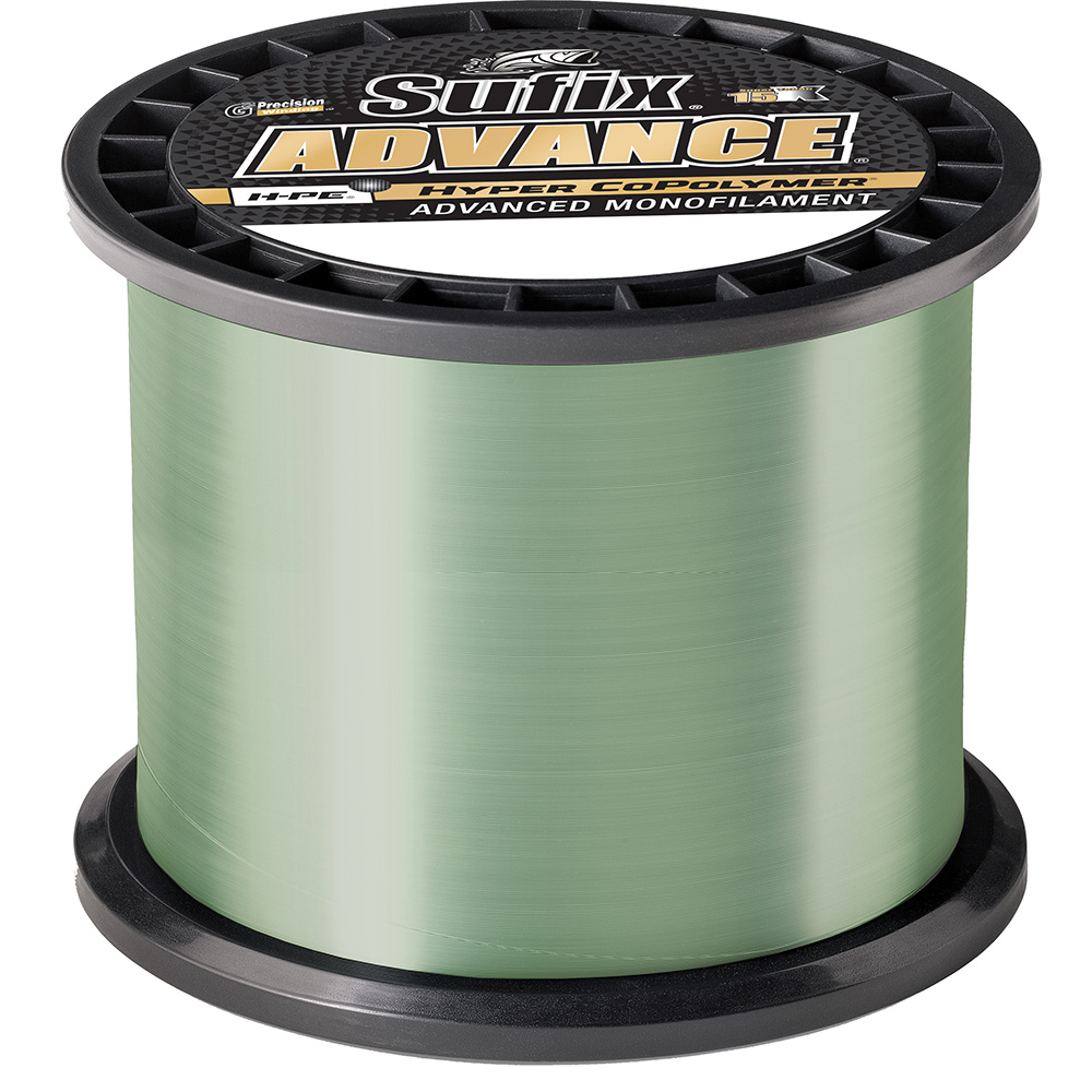 SUFIX ADVANCE MONOFILAMENT 14LB LOW-VIS GREEN 1200YDS