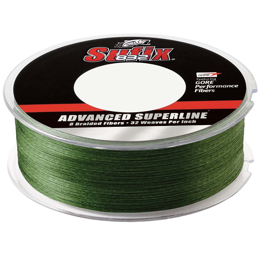 SUFIX 832 BRAID 20LB LOW-VIS GREEN 600YDS