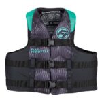 FULL THROTTLE ADULT NYLON LIFE JACKET S/M - AQUA/BLACK