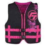 FULL THROTTLE YOUTH RAPID DRY LIFE JACKET - PINK/BLACK