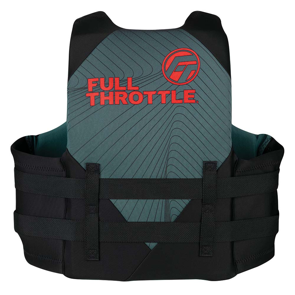 FULL THROTTLE ADULT RAPID DRY LIFE JACKET L/XL - GRAY/BLACK - Image 2