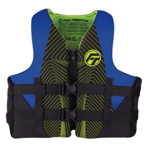FULL THROTTLE ADULT RAPID DRY LIFE JACKET S/M - BLUE/BLACK