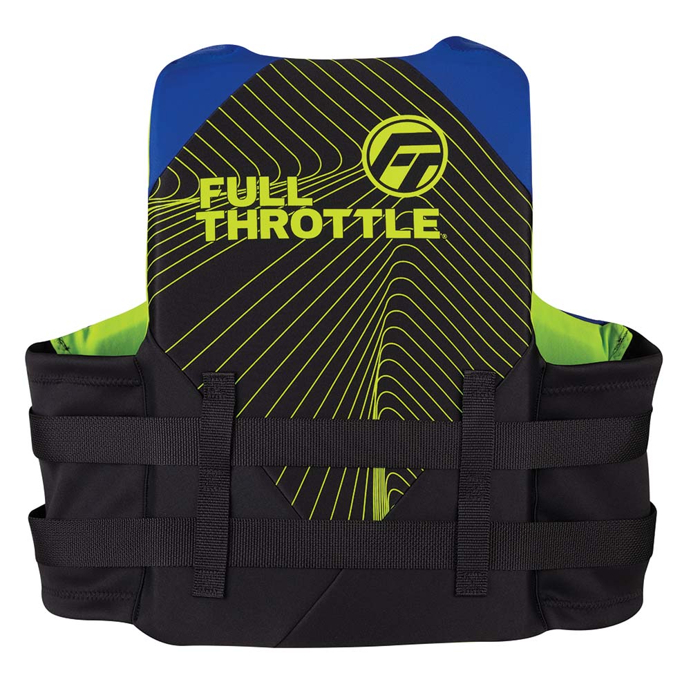 FULL THROTTLE ADULT RAPID DRY LIFE JACKET 2X/4X - BLUE/BLACK - Image 2