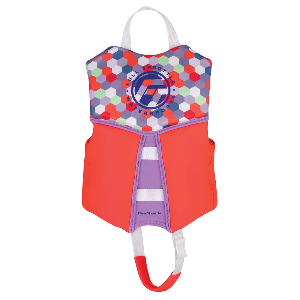 FULL THROTTLE CHILD RAPID DRY FLEX-BACK LIFE JACKET - PINK - Image 2