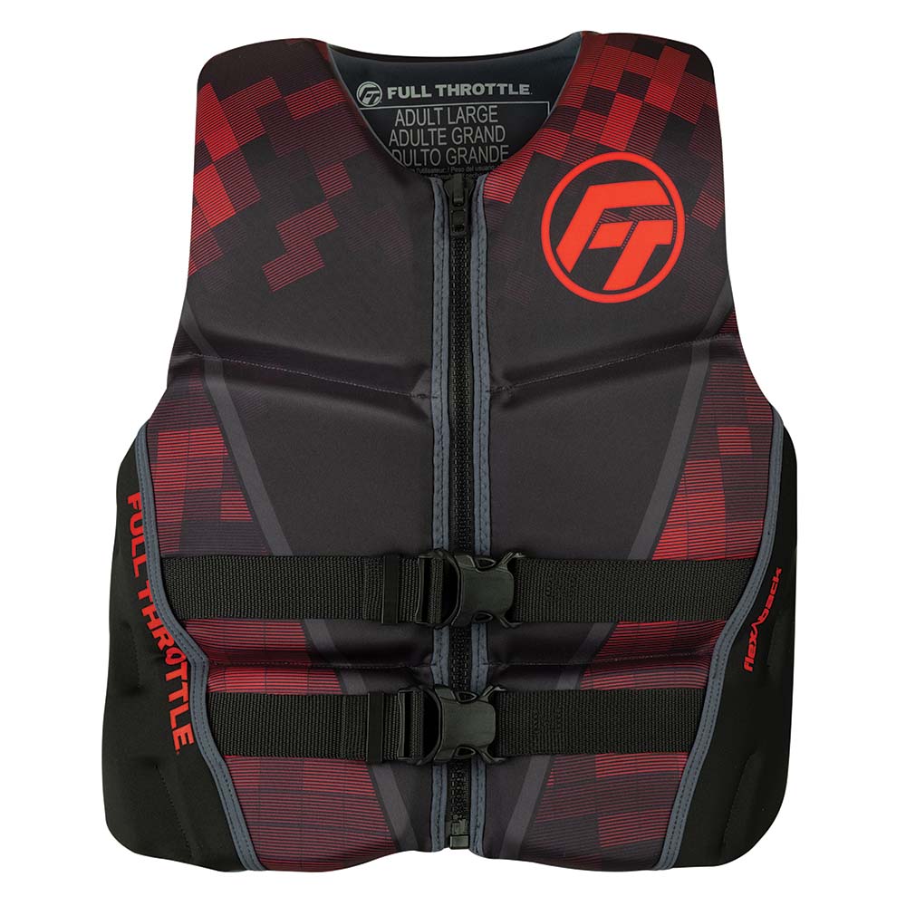 FULL THROTTLE MEN'S RAPID DRY FLEX-BACK LIFE JACKET - MEDIUM