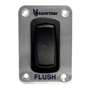 RARITAN MOMENTARY FLUSH SWITCH W/ STAINLESS STEEL FACEPLATE