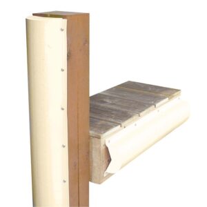 DOCK EDGE PILING BUMPER 6'  BEIGE ONE END CAPPED