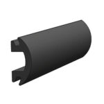 TACO 70' FLEXIBLE BLACK RUB RAIL INSERT 1-13/16" X 1/2"