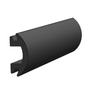 TACO 70' FLEXIBLE BLACK RUB RAIL INSERT 1-13/16" X 1/2"