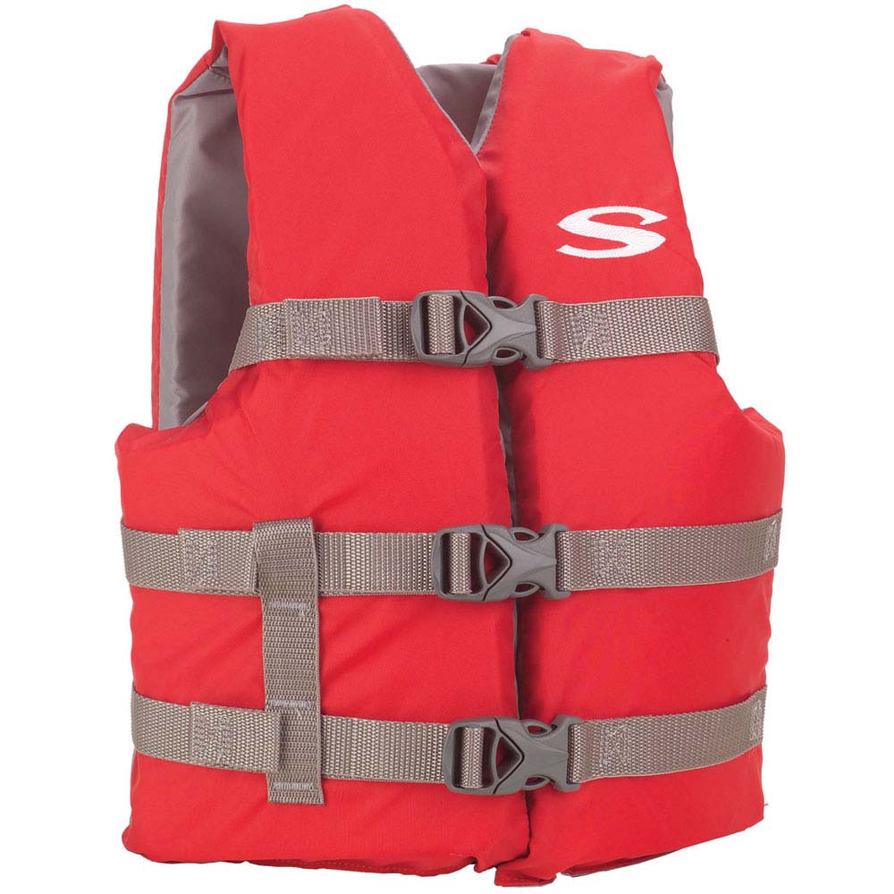 STEARNS CLASSIC YOUTH LIFE JACKET RED 50-90 LBS