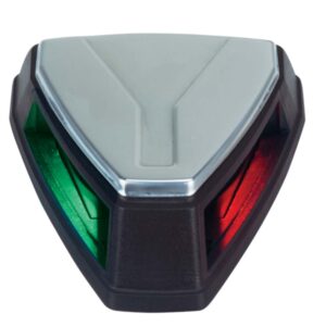 PERKO 12V LED BICOLOR  NAVIGATION LIGHT BLACK/SS