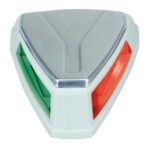 PERKO 12V LED BICOLOR NAVIGATION LIGHT WHITE/SS