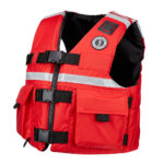 MUSTANG SAR VEST WITH SOLAS TAPE MEDIUM RED