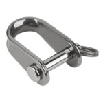 SCHAEFER STAMPED D SHACKLE 1/4"