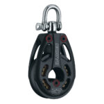 HARKEN 57MM ALUMINUM LOW LOAD BLACK MAGIC BLOCK W/ SWIVEL