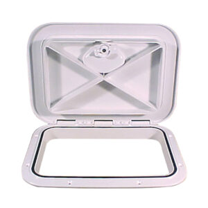 BECKSON 11X15 FLUSH HATCH WHITE, ASA MATERIAL