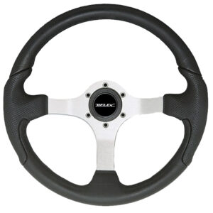 UFLEX NISIDA STEERING WHEEL  13.8" BLACK POLYURETHANE GRIP