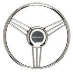 UFLEX V27 13.8" STEERING WHEEL SS GRIP AND SPOKES