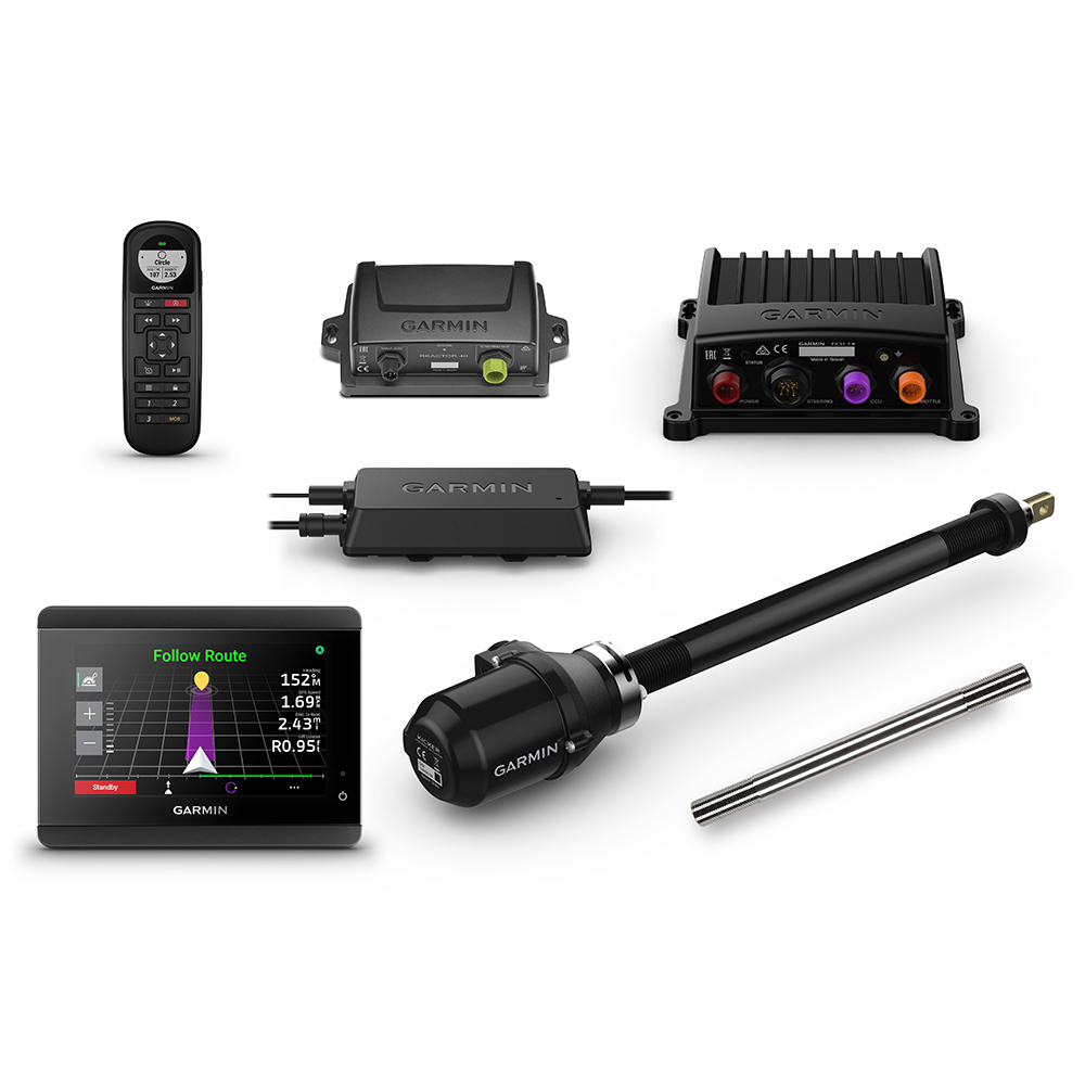 GARMIN REACTOR 40 KICKER AUTOPILOT W/ SS TUBE & GHC 50