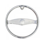 SCHMITT MARINE 15-1/2" WHEEL STAINLESS W/ KNOB 3/4" TAPER