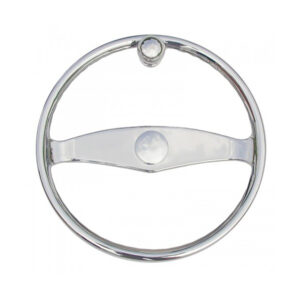 SCHMITT MARINE 15-1/2" WHEEL STAINLESS W/ KNOB 3/4" TAPER