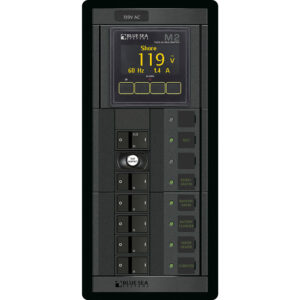 BLUE SEA 1504 360 PANEL 120V 30A ELCI + 5 FLAT ROCKERS M2