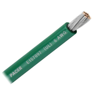 PACER GREEN 6 AWG BATTERY  CABLE SOLD BY THE FOOT