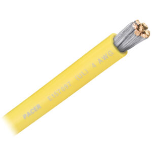 PACER YELLOW 4 AWG BATTERY  CABLE SOLD BY THE FOOT