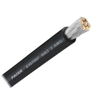 PACER BLACK 2 AWG BATTERY   CABLE SOLD BY THE FOOT