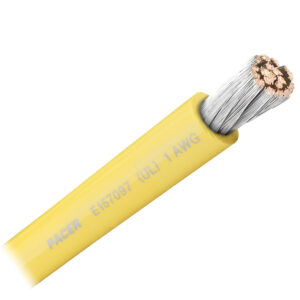 PACER YELLOW 1 AWG BATTERY CABLE SOLD BY THE FOOT