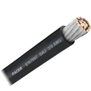 PACER BLACK 2/0 AWG BATTERY CABLE SOLD BY THE FOOT