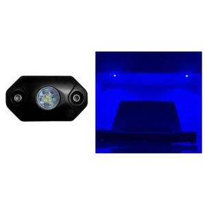 BLACK OAK ROCK ACCENT LIGHT BLUE LED BLACK HOUSING