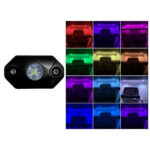 BLACK OAK ROCK ACCENT LIGHT RGB LED BLACK HOUSING