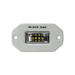 BLACK OAK 2" FLUSH MOUNT SPREADER SCENE WHITE